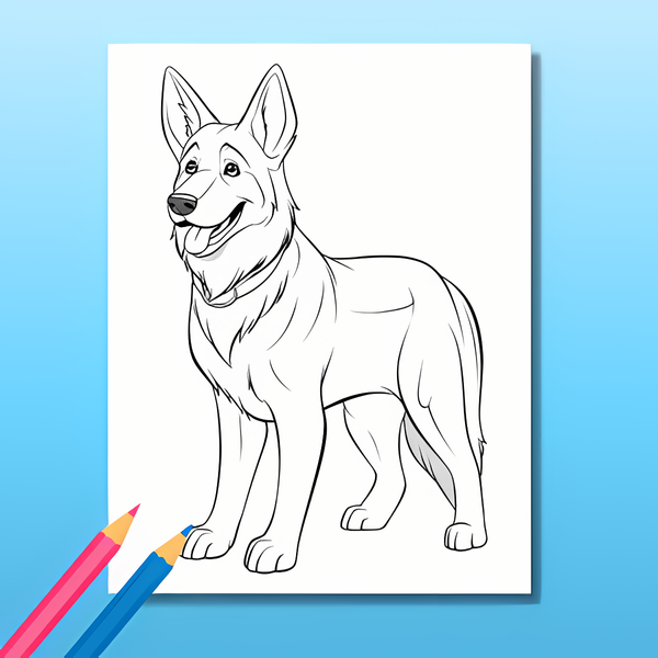 Hunde Ausmalbuch: Hundeglück