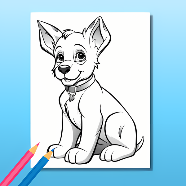 Hunde Ausmalbuch: Hundeglück