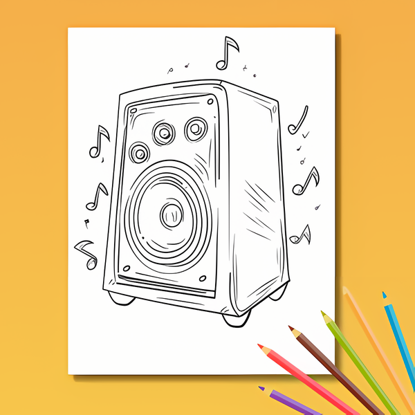 Musik Ausmalbuch: Musikalischer Zauber