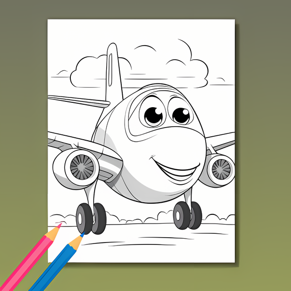 Fahrzeug Ausmalbuch: Düsende Abenteuer