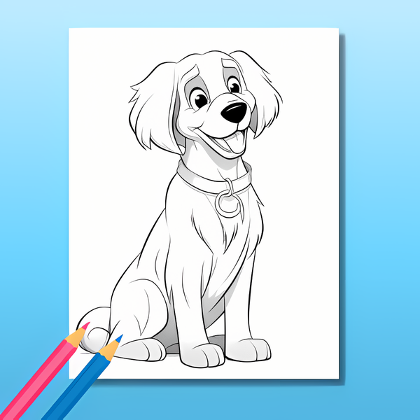 Hunde Ausmalbuch: Hundeglück