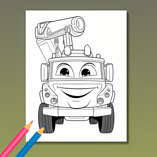 Fahrzeug Ausmalbuch: Düsende Abenteuer