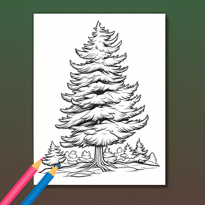 Wald Ausmalbuch: Waldbewohner