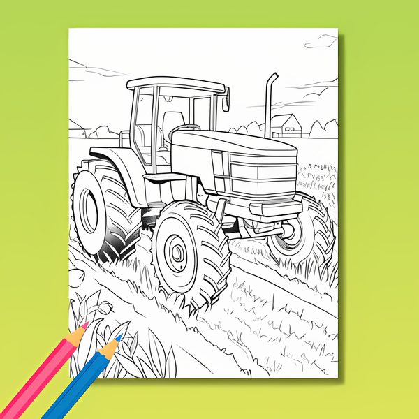 Bauernhof Ausmalbuch: Auf dem Bauernhof