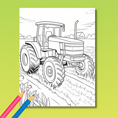 Bauernhof Ausmalbuch: Auf dem Bauernhof