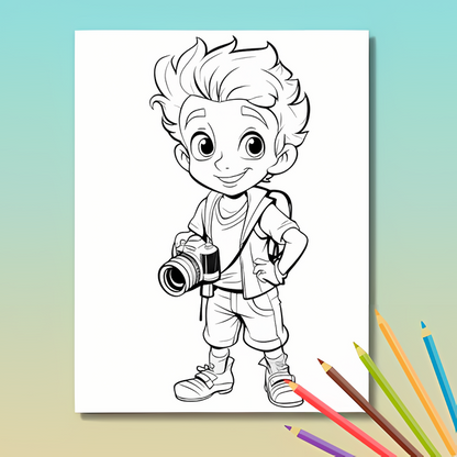 Berufe Ausmalbuch: Die Welt der Berufe