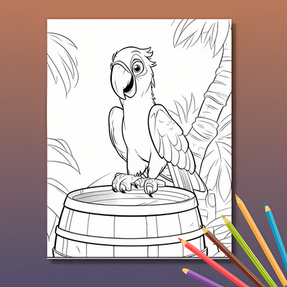 Piraten Ausmalbuch: Piraten Abenteuer