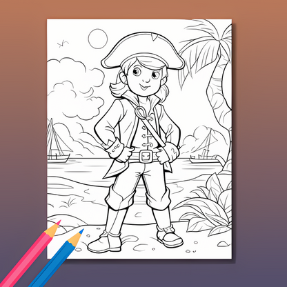 Piraten Ausmalbuch: Piraten Abenteuer