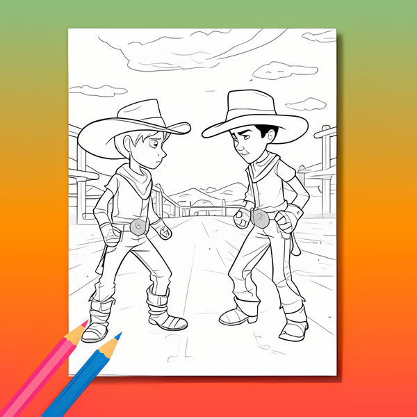 Wilder Westen Ausmalbuch: Cowboys & Indianer