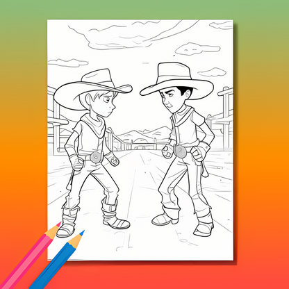 Wilder Westen Ausmalbuch: Cowboys & Indianer