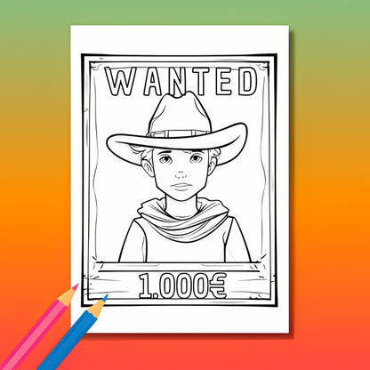 Wilder Westen Ausmalbuch: Cowboys & Indianer