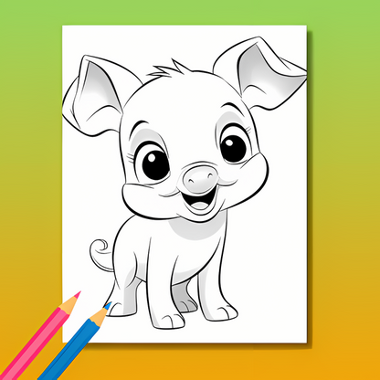 Baby Tiere Ausmalbuch: Tierische Wunder