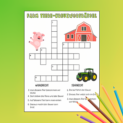 Beschäftigungsbuch für Kinder: Tiere Rätselbuch | Über 100 Seiten mit den besten Rätseln für Kindergarten Kinder + große Abwechslung durch verschiedene Themenbereiche