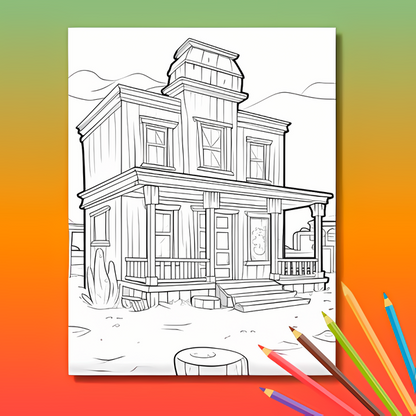 Wilder Westen Ausmalbuch: Cowboys & Indianer