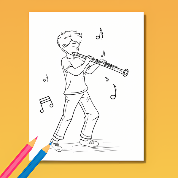 Musik Ausmalbuch: Musikalischer Zauber