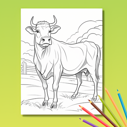 Bauernhof Ausmalbuch: Auf dem Bauernhof