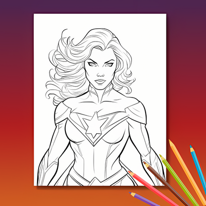 Superhelden Ausmalbuch: Superhelden