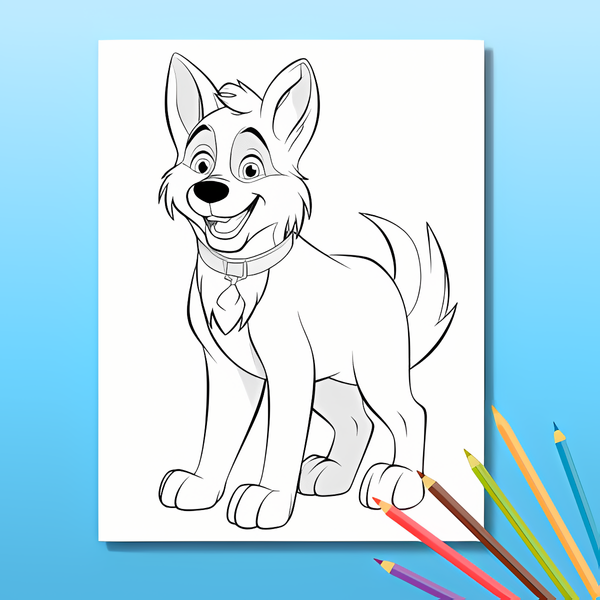 Hunde Ausmalbuch: Hundeglück