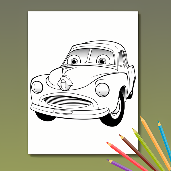 Fahrzeug Ausmalbuch: Düsende Abenteuer