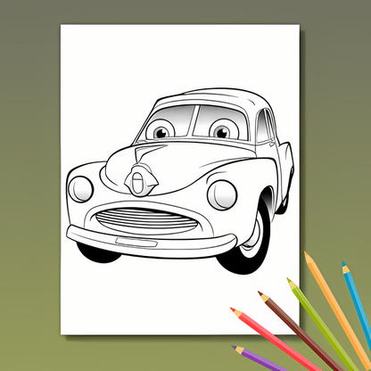 Fahrzeug Ausmalbuch: Düsende Abenteuer