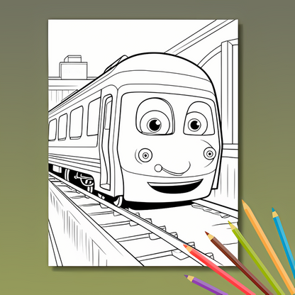 Fahrzeug Ausmalbuch: Düsende Abenteuer