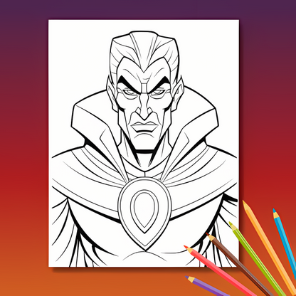 Superhelden Ausmalbuch: Superhelden