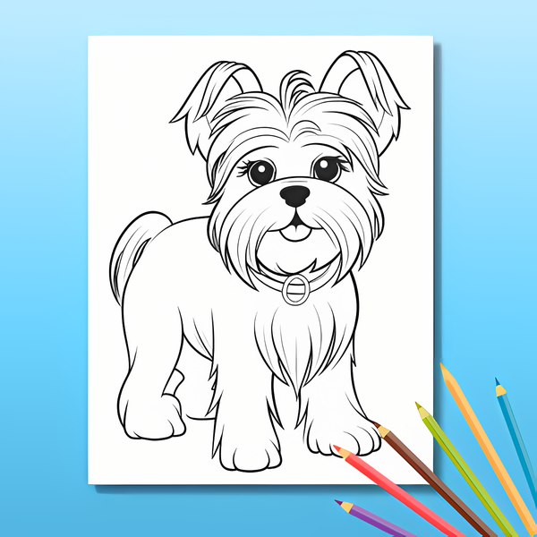 Hunde Ausmalbuch: Hundeglück