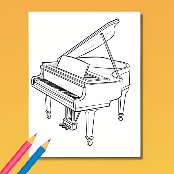 Musik Ausmalbuch: Musikalischer Zauber