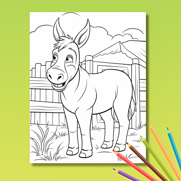 Bauernhof Ausmalbuch: Auf dem Bauernhof