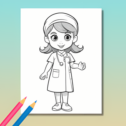 Berufe Ausmalbuch: Die Welt der Berufe