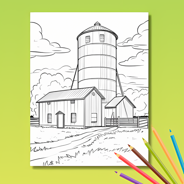 Bauernhof Ausmalbuch: Auf dem Bauernhof