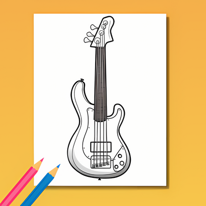 Musik Ausmalbuch: Musikalischer Zauber