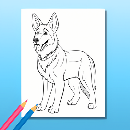 Hunde Ausmalbuch: Hundeglück