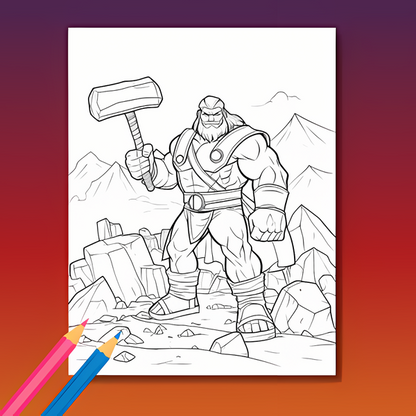 Superhelden Ausmalbuch: Superhelden