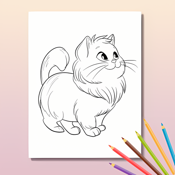 Katzen Ausmalbuch: Katzen Liebe