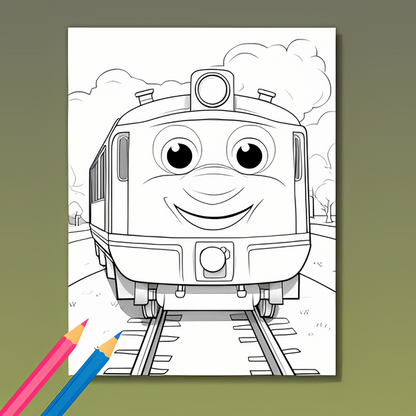 Fahrzeug Ausmalbuch: Düsende Abenteuer