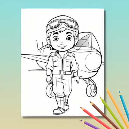 Berufe Ausmalbuch: Die Welt der Berufe