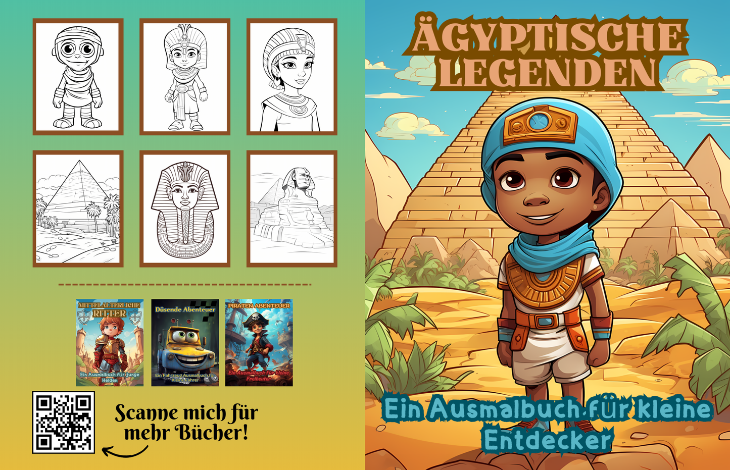 Ägypter Ausmalbuch: Ägyptische Legenden