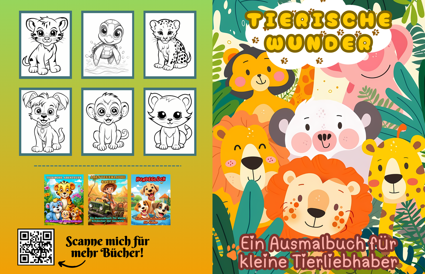 Baby Tiere Ausmalbuch: Tierische Wunder