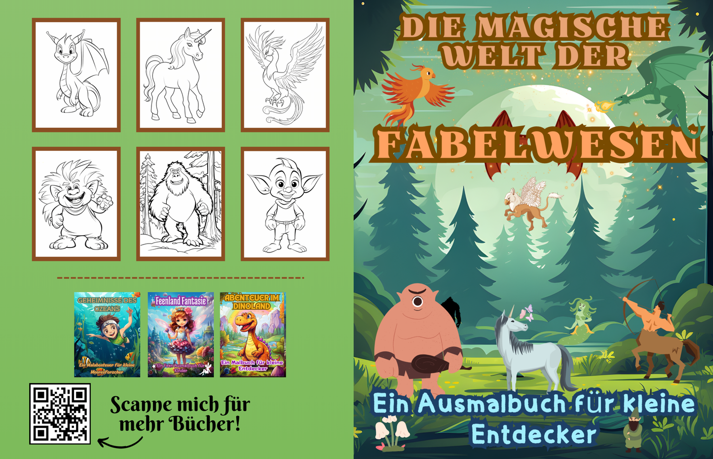 Fabelwesen Ausmalbuch: Die Magische Welt der Fabelwesen
