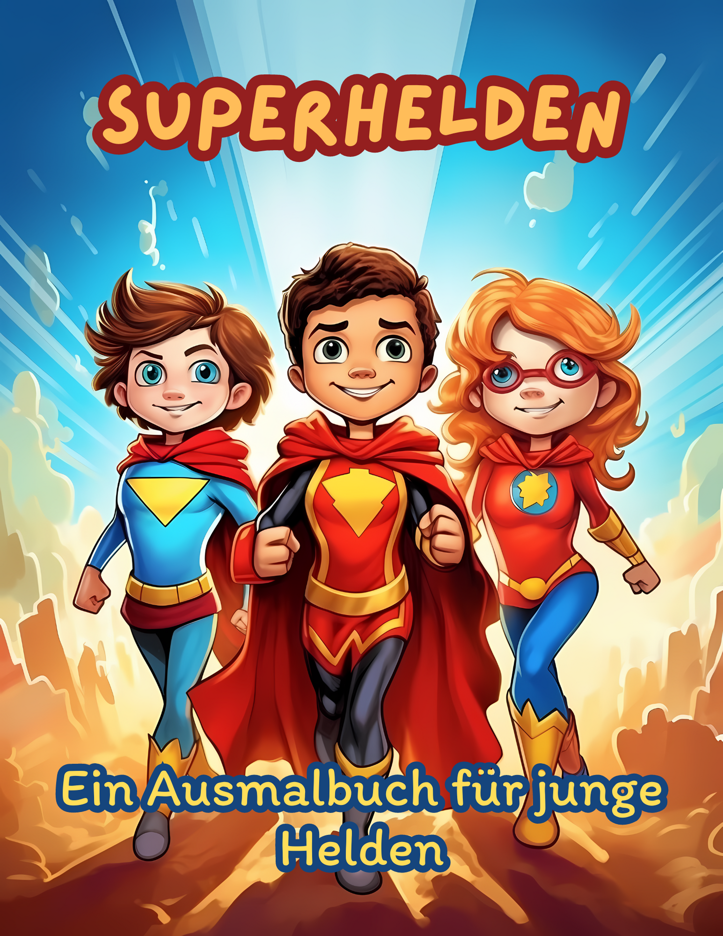 Superhelden Ausmalbuch: Superhelden