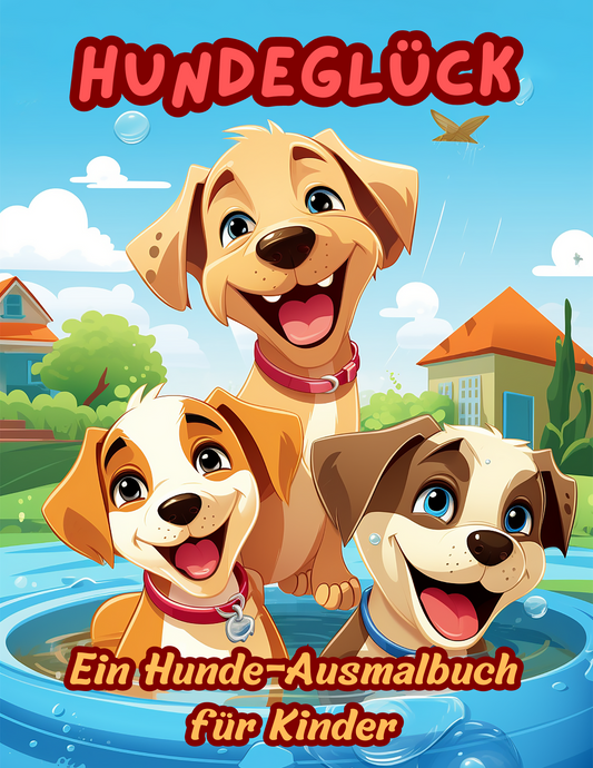Hunde Ausmalbuch: Hundeglück