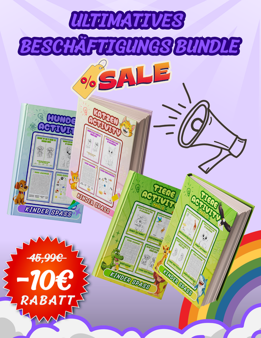 Ultimatives Beschäftigungs-Bundle: 4 Bücher in einem Set!