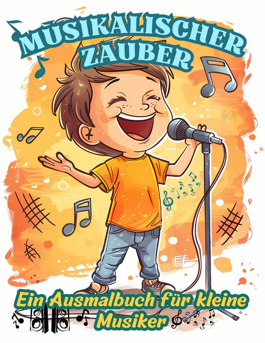 Musik Ausmalbuch: Musikalischer Zauber