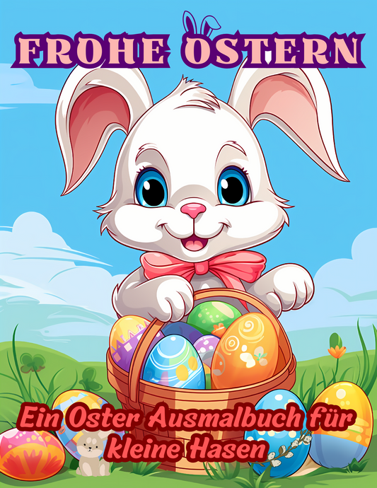 Ostern Ausmalbuch: Frohe Ostern