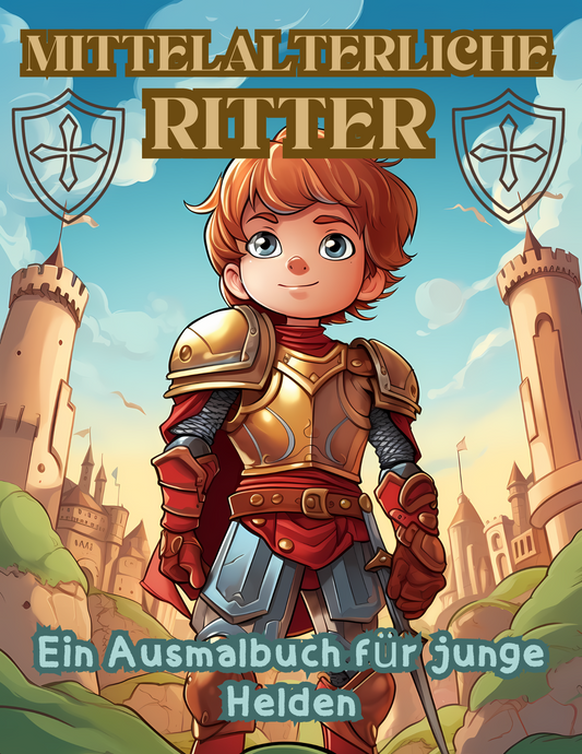 Ritter Ausmalbuch: Mittelalterliche Ritter