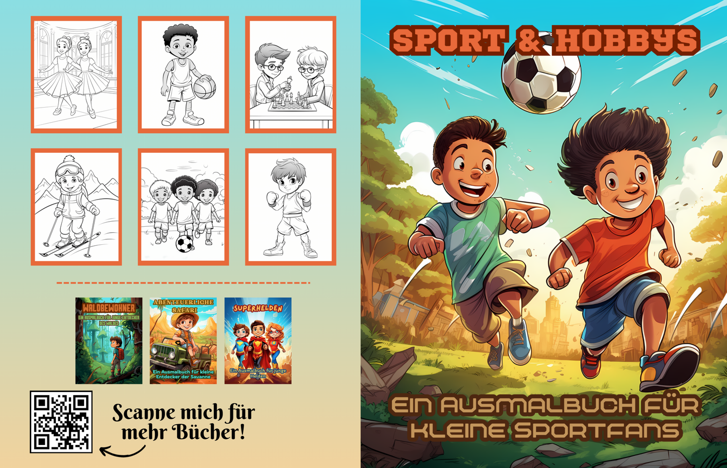 Sport Ausmalbuch: Sport & Hobbys