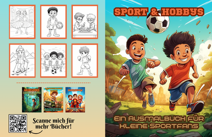 Sport Ausmalbuch: Sport & Hobbys