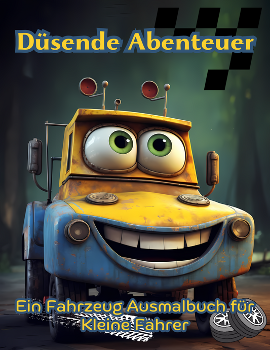 Fahrzeug Ausmalbuch: Düsende Abenteuer